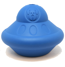 SN Flying Saucer Durable Rubber Chew Toy & Treat Dispenser