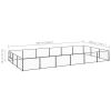 Dog Kennel Black 193.8 ft¬≤ Steel