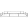 Dog Kennel Black 387.5 ft¬≤ Steel