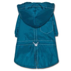 Reflecta-Sport Adjustable Reflective Weather-Proof Pet Rainbreaker Jacket (Color: Blue, size: X-Small)