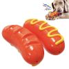 Pet Dog Toothbrush Chew Toys, Upgraded Treasure Chest Sounding Toy, Dental Care Tooth Cleaning, Safe Dog Squeak Toy, Food Grade Natural Rubber Chewer