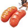 Pet Dog Toothbrush Chew Toys, Upgraded Treasure Chest Sounding Toy, Dental Care Tooth Cleaning, Safe Dog Squeak Toy, Food Grade Natural Rubber Chewer