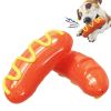 Pet Dog Toothbrush Chew Toys, Upgraded Treasure Chest Sounding Toy, Dental Care Tooth Cleaning, Safe Dog Squeak Toy, Food Grade Natural Rubber Chewer